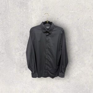 Express Black Performance Dress Shirt - M extra slim